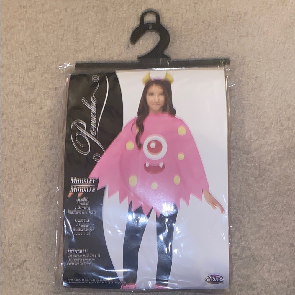Monster Poncho & Horns Costume